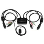 StarTech.com 2 pieslēgvietu USB HDMI kabeļa KVM slēdzis ar audio un tālvadības slēdzi – USB darbināms