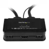 StarTech.com 2 pieslēgvietu USB HDMI kabeļa KVM slēdzis ar audio un tālvadības slēdzi – USB darbināms