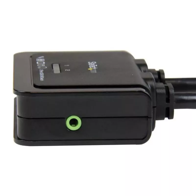 StarTech.com 2 pieslēgvietu USB HDMI kabeļa KVM slēdzis ar audio un tālvadības slēdzi – USB darbināms
