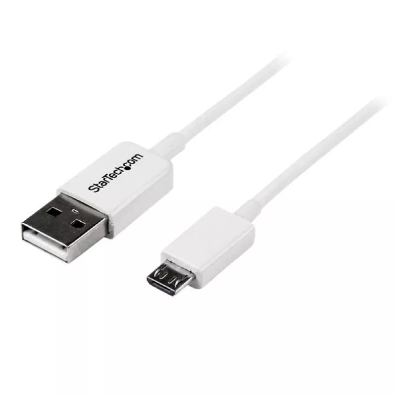StarTech.com 0.5 m balts Micro USB kabelis - A uz Micro B