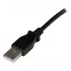 StarTech.com 1 m USB 2.0 A uz leņķveida B kabelis - V/V, 1 m, USB A, USB B, USB 2.0, Vīriešu/Vīriešu, Melns