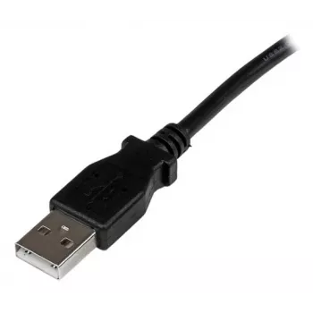 StarTech.com 1 m USB 2.0 A uz leņķveida B kabelis - V/V, 1 m, USB A, USB B, USB 2.0, Vīriešu/Vīriešu, Melns