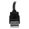 StarTech.com 1 m USB 2.0 A uz leņķveida B kabelis - V/V, 1 m, USB A, USB B, USB 2.0, Vīriešu/Vīriešu, Melns