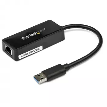 StarTech.com USB 3.0 uz Gigabit Ethernet adapteris NIC ar USB portu - melns