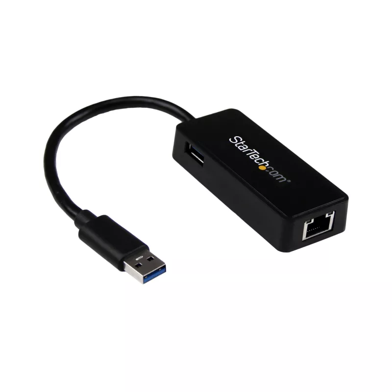 StarTech.com USB 3.0 uz Gigabit Ethernet adapteris NIC ar USB portu - melns