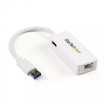 StarTech.com USB 3.0 uz Gigabit Ethernet adapteris NIC ar USB portu – balts