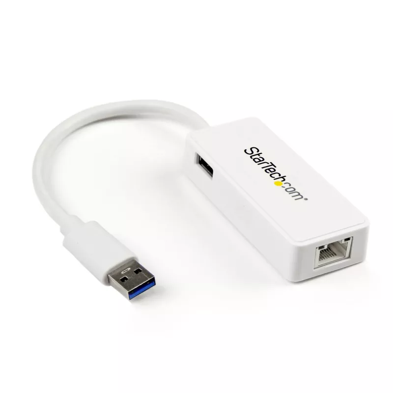 StarTech.com USB 3.0 uz Gigabit Ethernet adapteris NIC ar USB portu – balts