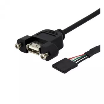StarTech.com 3 pēdu paneļa stiprinājuma USB kabelis – USB A uz mātesplates galviņas kabelis, F/F