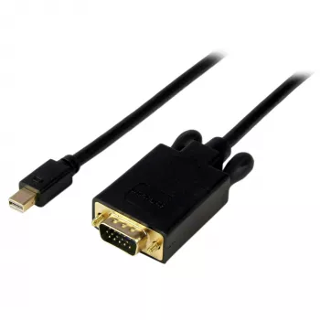 StarTech.com 6 pēdas (2 m) mini DisplayPort–VGA kabelis – aktīvs mini DP–VGA adaptera kabelis – 1080p video – mDP 1.2 vai Thunderbolt 1/2 Mac/PC uz VGA monitoru/displeju – pārveidotāja vads