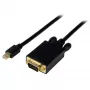 StarTech.com 6 pēdas (2 m) mini DisplayPort–VGA kabelis – aktīvs mini DP–VGA adaptera kabelis – 1080p video – mDP 1.2 vai Thunderbolt 1/2 Mac/PC uz VGA monitoru/displeju – pārveidotāja vads