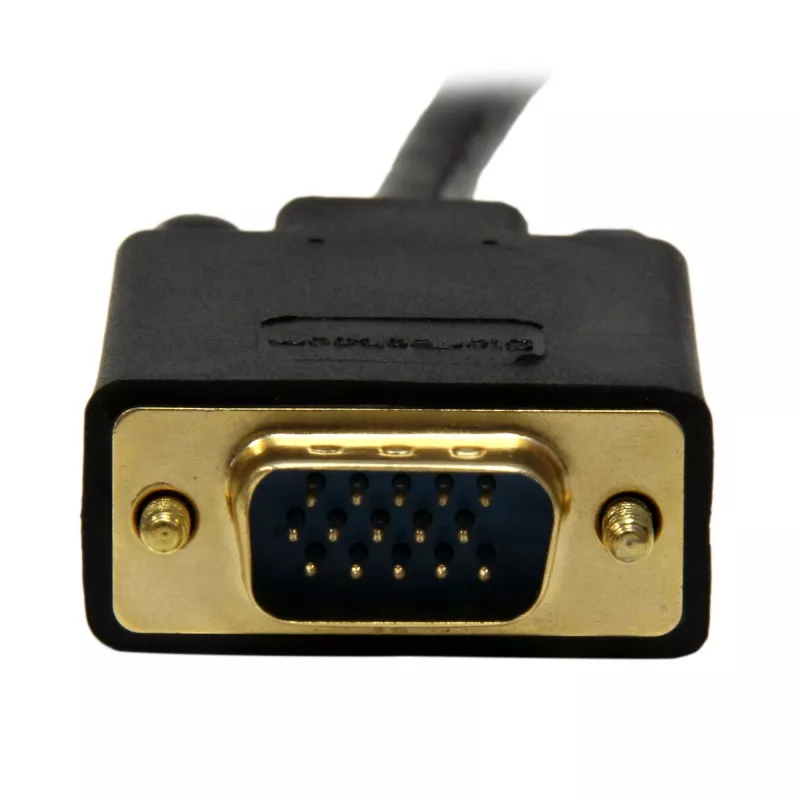 StarTech.com 6 pēdas (2 m) mini DisplayPort–VGA kabelis – aktīvs mini DP–VGA adaptera kabelis – 1080p video – mDP 1.2 vai Thunderbolt 1/2 Mac/PC uz VGA monitoru/displeju – pārveidotāja vads