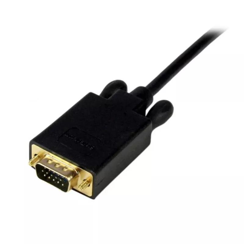 StarTech.com 10 pēdu (3 m) Mini DisplayPort uz VGA adaptera pārveidotāja kabelis – mDP uz VGA 1920x1200 - melns