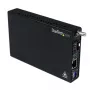 StarTech.com Gigabit Ethernet optisko šķiedru multivides pārveidotājs ar atvērtu SFP slotu