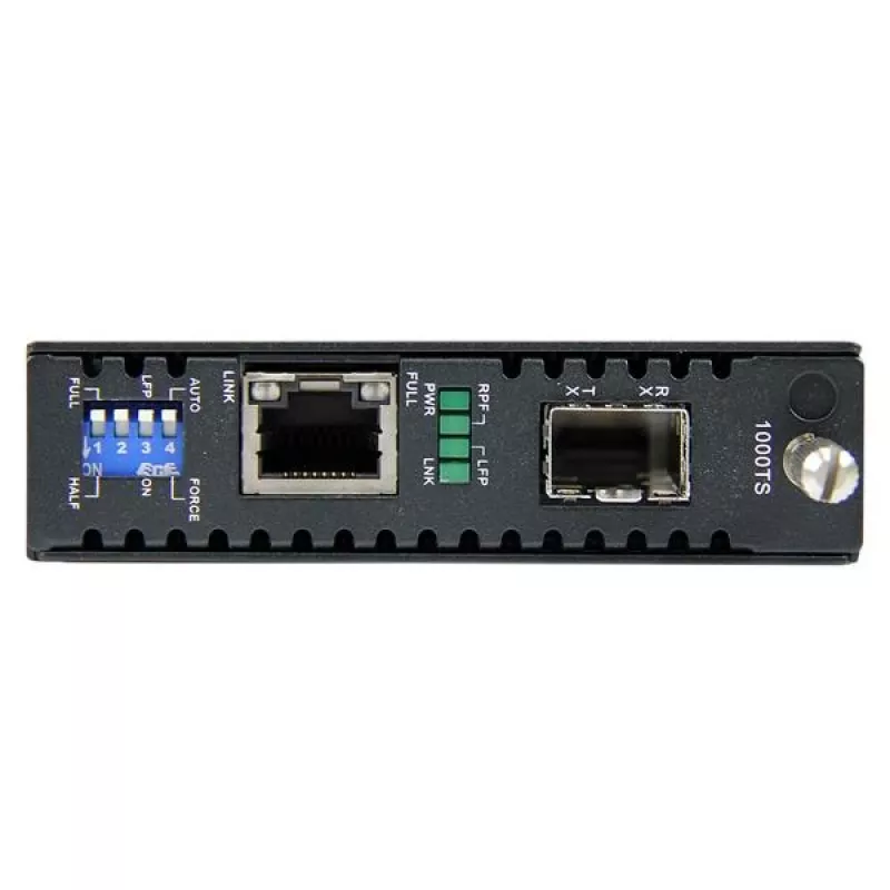 StarTech.com Gigabit Ethernet optisko šķiedru multivides pārveidotājs ar atvērtu SFP slotu