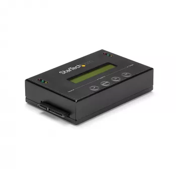 StarTech.com 1:1 autonomais cietā diska dublikators un dzēšanas ierīce, SATA HDD/SSD disku klonētājs un dzēšanas ierīce, LCD displejs, atbilst TAA, neatkarīgs no operētājsistēmas