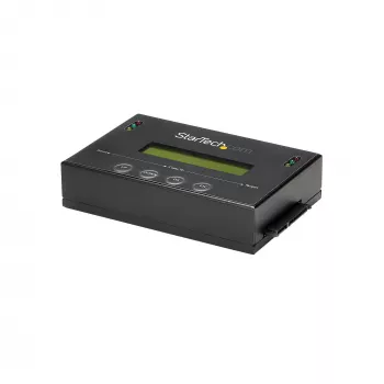 StarTech.com 1:1 autonomais cietā diska dublikators un dzēšanas ierīce, SATA HDD/SSD disku klonētājs un dzēšanas ierīce, LCD displejs, atbilst TAA, neatkarīgs no operētājsistēmas