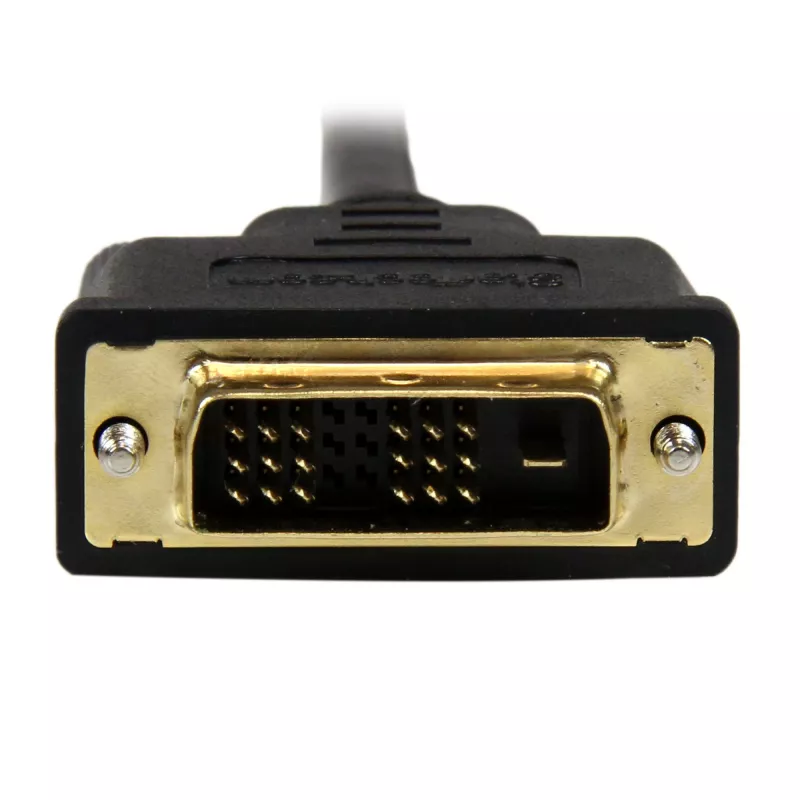 StarTech.com 2 m Mini HDMI uz DVI kabelis – DVI-D uz HDMI kabelis (1920x1200p) – 19 kontaktu HDMI Mini vīrišķais uz DVI-D vīrišķais – digitālā monitora kabeļa adapteris vīr./vīr. – Mini HDMI uz DVI adapteris