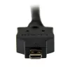 StarTech.com 2 m Micro HDMI uz DVI kabelis — Micro HDMI uz DVI adaptera kabelis — Micro HDMI Type-D ierīce uz DVI-D Single Link monitors/displejs/projektors video pārveidotāja vads — izturīgs