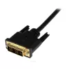 StarTech.com 2 m Micro HDMI uz DVI kabelis — Micro HDMI uz DVI adaptera kabelis — Micro HDMI Type-D ierīce uz DVI-D Single Link monitors/displejs/projektors video pārveidotāja vads — izturīgs