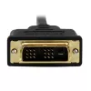 StarTech.com 2 m Micro HDMI uz DVI kabelis — Micro HDMI uz DVI adaptera kabelis — Micro HDMI Type-D ierīce uz DVI-D Single Link monitors/displejs/projektors video pārveidotāja vads — izturīgs