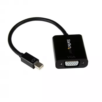 StarTech.com Mini DisplayPort–VGA adapteris – aktīvs Mini DP–VGA pārveidotājs – 1080p video – mDP vai Thunderbolt 1/2 Mac/PC uz VGA monitoru/projektoru/displeju – mDP 1.2–VGA pārejas kabelis – melns