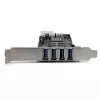 StarTech.com 4 Portu PCI Express (PCIe) SuperSpeed USB 3.0 Kartes Adapteris ar 2 Dedicated 5Gbps Kanāliem - UASP - SATA / LP4 Barošana
