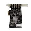 StarTech.com 4 Portu PCI Express (PCIe) SuperSpeed USB 3.0 Kartes Adapteris ar 2 Dedicated 5Gbps Kanāliem - UASP - SATA / LP4 Barošana
