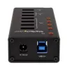 StarTech.com 4 portu USB 3.0 centrmezgls plus 3 speciāli USB uzlādes porti (2 x 1A un 1 x 2A) - pie sienas stiprināms metāla korpuss