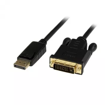 StarTech.com 3 pēdu (1 m) DisplayPort–DVI kabelis — 1080p video — aktīvs DisplayPort–DVI adaptera kabelis — DisplayPort–DVI-D viena posma kabeļu pārveidotājs — DP 1.2–DVI monitora kabelis