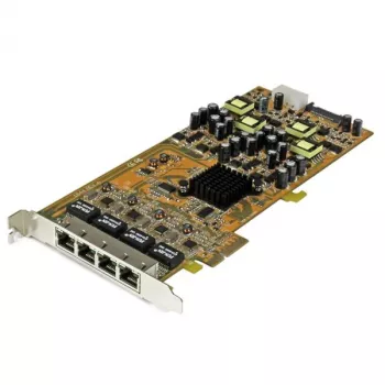 StarTech.com 4 portu Gigabit Power over Ethernet PCIe tīkla karte - PSE / PoE PCI Express NIC - TAA