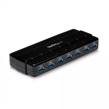 StarTech.com 7 pieslēgvietu USB 3.0 centrmezgls - galddatoriem~7 pieslēgvietu USB 3.0 centrmezgls (5 Gb/s) - galddatoriem