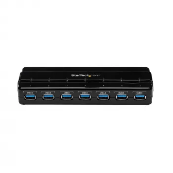 StarTech.com 7 pieslēgvietu USB 3.0 centrmezgls - galddatoriem~7 pieslēgvietu USB 3.0 centrmezgls (5 Gb/s) - galddatoriem
