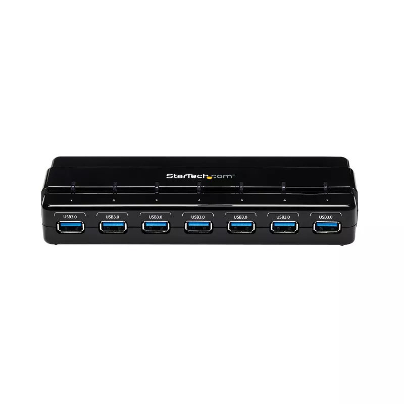 StarTech.com 7 pieslēgvietu USB 3.0 centrmezgls - galddatoriem~7 pieslēgvietu USB 3.0 centrmezgls (5 Gb/s) - galddatoriem
