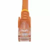 StarTech.com 3m CAT6 Ethernet kabelis – oranžs CAT 6 Gigabit Ethernet vads – 250MHz 100W PoE RJ45 UTP tīkla/plākstera vads bez aizķeršanās ar stiepes samazināšanu, individuāli pārbaudīts