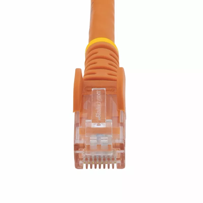 StarTech.com 3m CAT6 Ethernet kabelis – oranžs CAT 6 Gigabit Ethernet vads – 250MHz 100W PoE RJ45 UTP tīkla/plākstera vads bez aizķeršanās ar stiepes samazināšanu, individuāli pārbaudīts