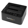 StarTech.com divu vietu cietā diska dublētājs, autonomais USB 3.0 (5 Gbps) / eSATA uz 2,5/3,5 collu SATA III HDD/SSD klonētājs/kopētājs, cietā diska dokstacija, cietā diska klonētājs