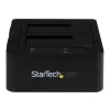 StarTech.com Dual-Bay USB 3.0 / eSATA uz SATA cieto disku dokstacija, USB cieto disku doks, ārēja 2,5/3,5 collu SATA I/II/III SSD/HDD dokstacija, karstās nomaiņas disku nodalījumi, augšējas ielādes