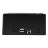 StarTech.com Dual-Bay USB 3.0 / eSATA uz SATA cieto disku dokstacija, USB cieto disku doks, ārēja 2,5/3,5 collu SATA I/II/III SSD/HDD dokstacija, karstās nomaiņas disku nodalījumi, augšējas ielādes