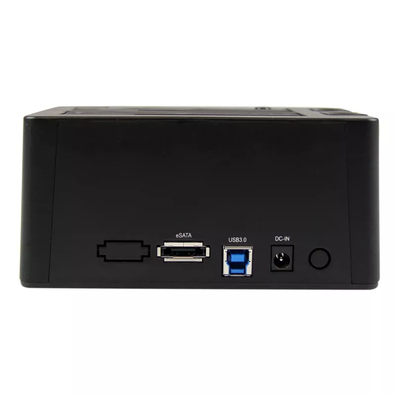 StarTech.com Dual-Bay USB 3.0 / eSATA uz SATA cieto disku dokstacija, USB cieto disku doks, ārēja 2,5/3,5 collu SATA I/II/III SSD/HDD dokstacija, karstās nomaiņas disku nodalījumi, augšējas ielādes