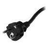 StarTech.com 2m (6 pēdas) datora strāvas vads, 16AWG, EU Schuko uz C19, 16A 250V, melns maiņstrāvas rezerves vads, printera strāvas vads, datora barošanas bloka kabelis, monitora strāvas kabelis – ar UL sarakstā iekļauts