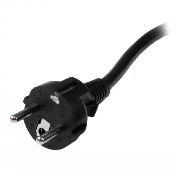 StarTech.com 2m (6 pēdas) datora strāvas vads, 16AWG, EU Schuko uz C19, 16A 250V, melns maiņstrāvas rezerves vads, printera strāvas vads, datora barošanas bloka kabelis, monitora strāvas kabelis – ar UL sarakstā iekļauts