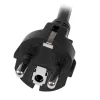 StarTech.com 2m (6 pēdas) datora strāvas vads, 16AWG, EU Schuko uz C19, 16A 250V, melns maiņstrāvas rezerves vads, printera strāvas vads, datora barošanas bloka kabelis, monitora strāvas kabelis – ar UL sarakstā iekļauts