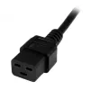 StarTech.com 2m (6 pēdas) datora strāvas vads, 16AWG, EU Schuko uz C19, 16A 250V, melns maiņstrāvas rezerves vads, printera strāvas vads, datora barošanas bloka kabelis, monitora strāvas kabelis – ar UL sarakstā iekļauts
