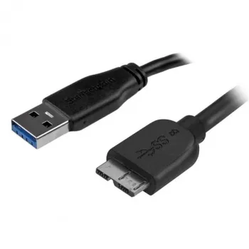 StarTech.com Plāns Micro USB 3.0 kabelis - M/M - 0.5 m (20 collas), 0.5 m, USB A, Micro-USB B, USB 3.2 Gen 1 (3.1 Gen 1), vīr./vīr., melns