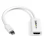 StarTech.com Mini DisplayPort–HDMI adapteris – aktīvs mDP–HDMI video pārveidotājs – 4K 30 Hz – Mini DP vai Thunderbolt 1/2 Mac/PC uz HDMI monitoru/TV/displeju – mDP 1.2–HDMI adaptera sargspraudnis – balts