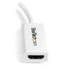 StarTech.com Mini DisplayPort–HDMI adapteris – aktīvs mDP–HDMI video pārveidotājs – 4K 30 Hz – Mini DP vai Thunderbolt 1/2 Mac/PC uz HDMI monitoru/TV/displeju – mDP 1.2–HDMI adaptera sargspraudnis – balts