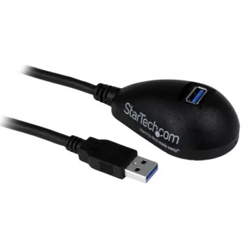 StarTech.com 5 pēdu melns galddatora SuperSpeed USB 3.0 pagarinātāja kabelis — A uz A M/F
