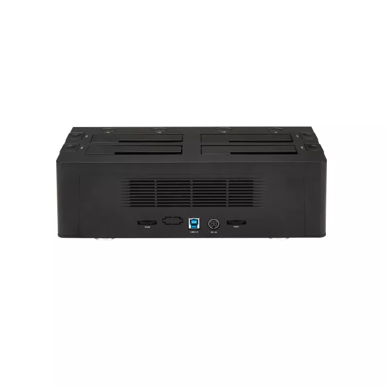 StarTech.com 4 nodalījumu USB 3.0 uz SATA cietā diska dokstacija, USB cietā diska doks, ārējā 2,5/3,5 collu SATA III SSD/HDD dokstacija, karstās nomaiņas cietā diska nodalījums, augšējās ielādes