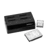 StarTech.com 4 nodalījumu USB 3.0 uz SATA cietā diska dokstacija, USB cietā diska doks, ārējā 2,5/3,5 collu SATA III SSD/HDD dokstacija, karstās nomaiņas cietā diska nodalījums, augšējās ielādes