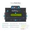 StarTech.com 1:1 autonomais cietā diska dublikators ar diska attēlu pārvaldnieku dublēšanai un atjaunošanai, vairāku diska attēlu glabāšana vienā 2,5/3,5 collu SATA diskā, HDD/SSD klonētājs, nav nepieciešams dators